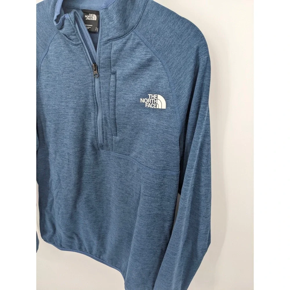 The‎ North Face Canyonland Sweater Mens Small Blue Quarter Zip Fleece Pullover